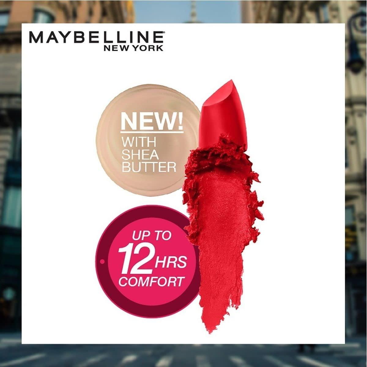 Labial Maybelline Color Sensational Mate 4.25 g - Sirena en Escarlata