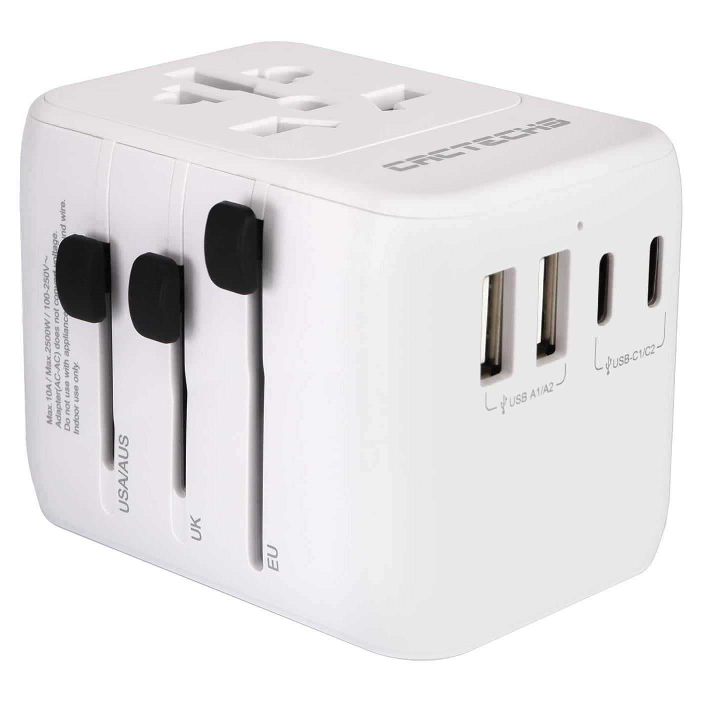 Adaptador de Enchufe Universal Cactechs C651DCPT 35W USB-C