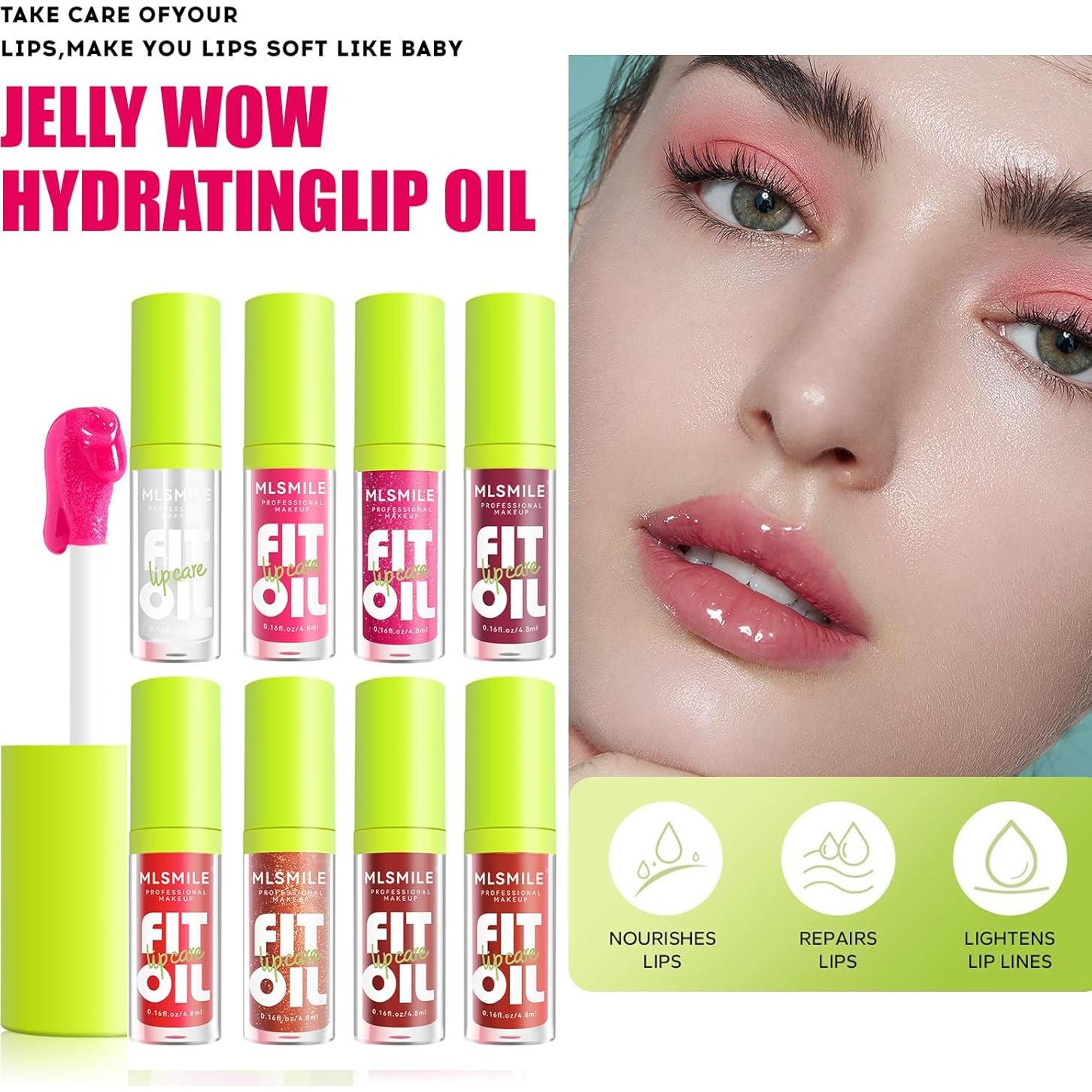 Brillo de Labios Aceitoso Loobexery 8 Tonos Hidratante