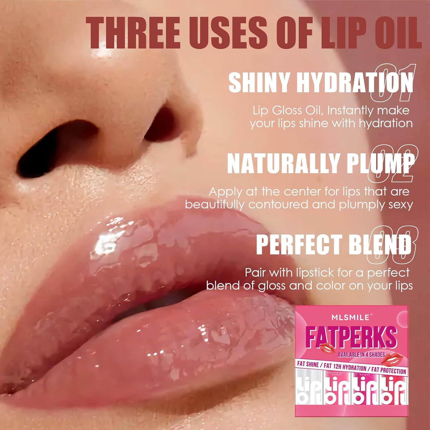 Set de Aceite Labial Brillante BEFIVECOK 4 Colores Hidratante