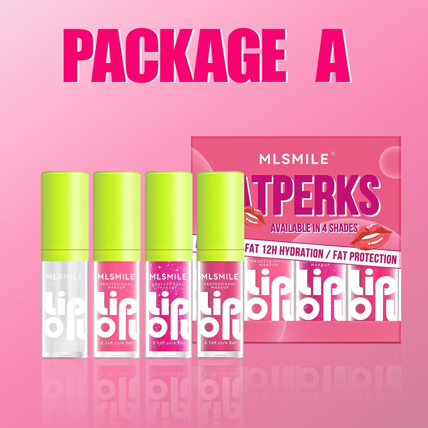 Set de Aceite Labial Brillante BEFIVECOK 4 Colores Hidratante