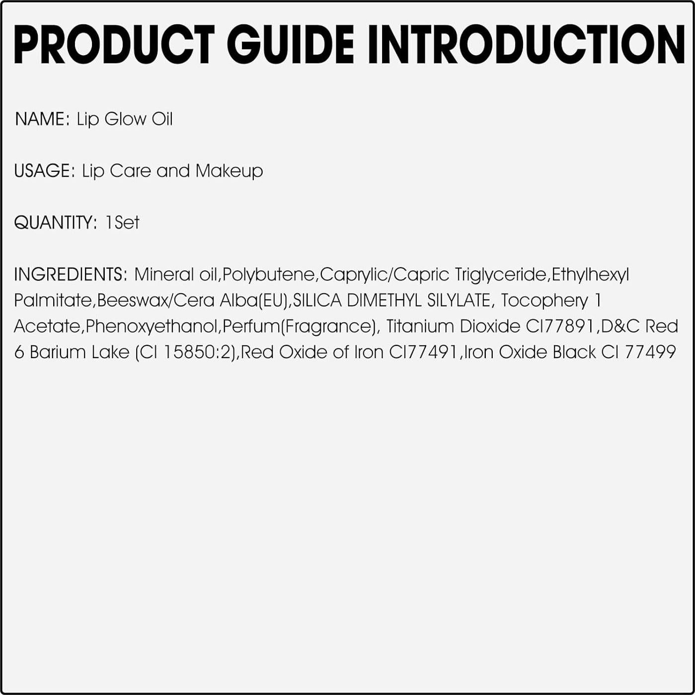 Set de Aceite Labial Brillante BEFIVECOK 4 Colores Hidratante