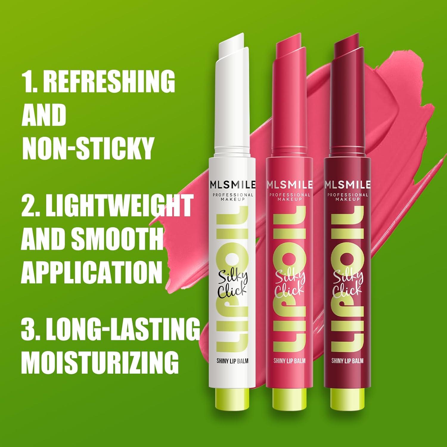 Juego de lápiz labial hidratante Click Slick - Set A 3 colores