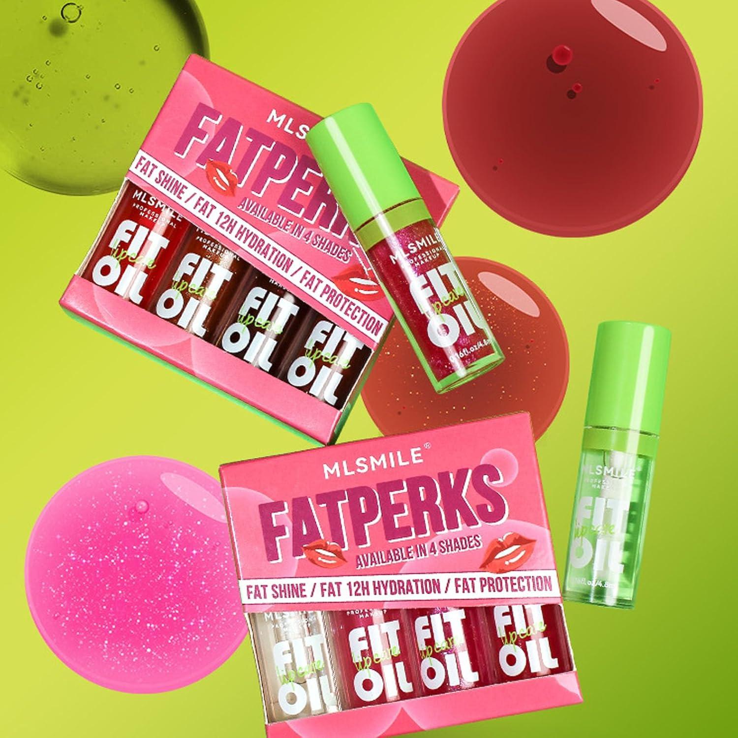 Set de Aceite de Labios Brillante MLSMILE - 4 Colores Hidratantes