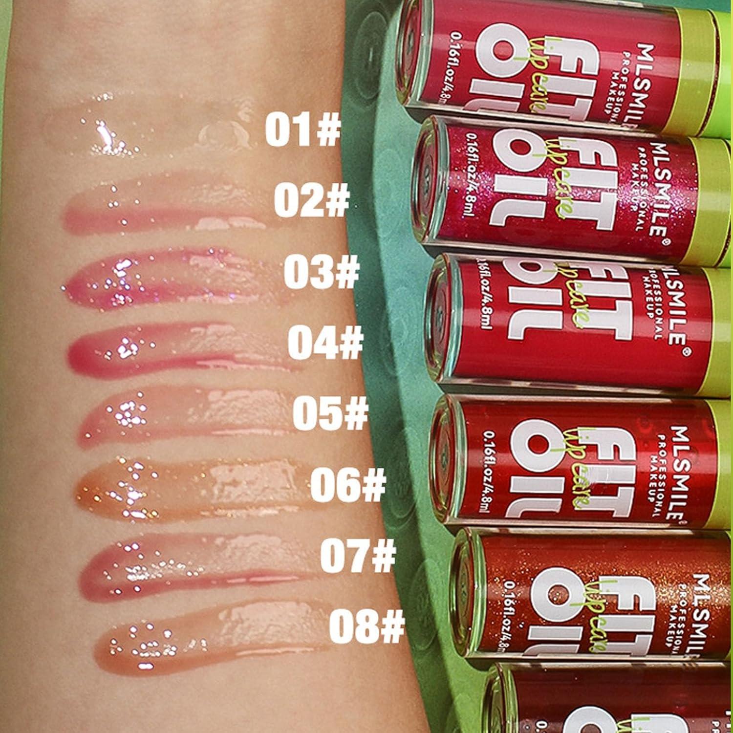 Set de Aceite de Labios Brillante MLSMILE - 4 Colores Hidratantes