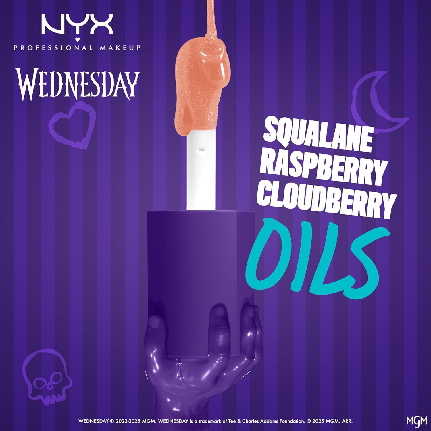 Aceite Labial Color Cambiante NYX Miércoles 9.19cm - Hidratante