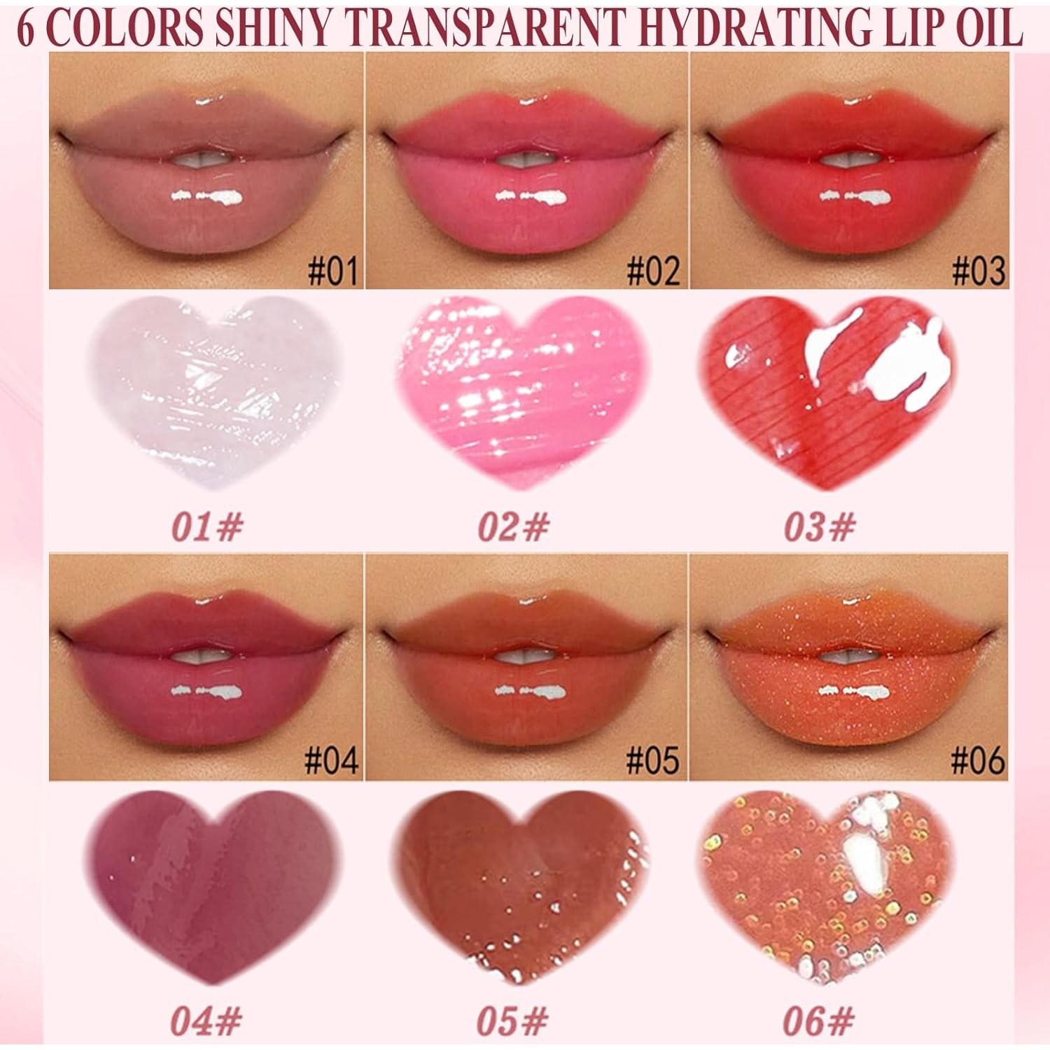 Set 6 Brillos de Labios Hidratantes Yeuxtty 140g