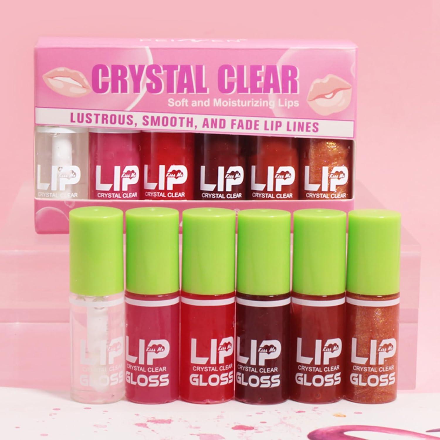 Set 6 Brillos de Labios Hidratantes Yeuxtty Mini 49.6g