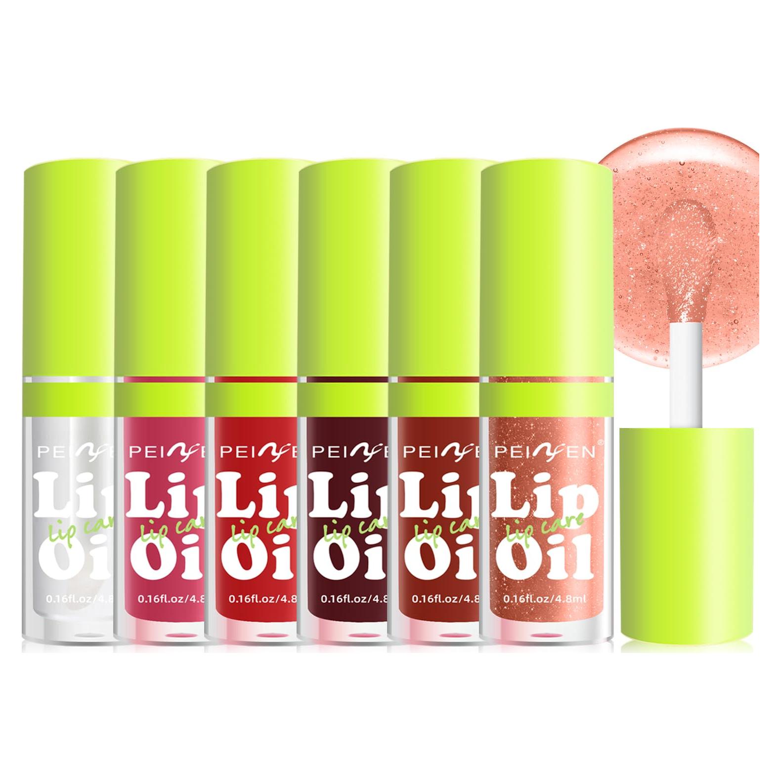 Set de 6 Aceites Hidratantes para Labios LemonSac - Brillo y Volumen