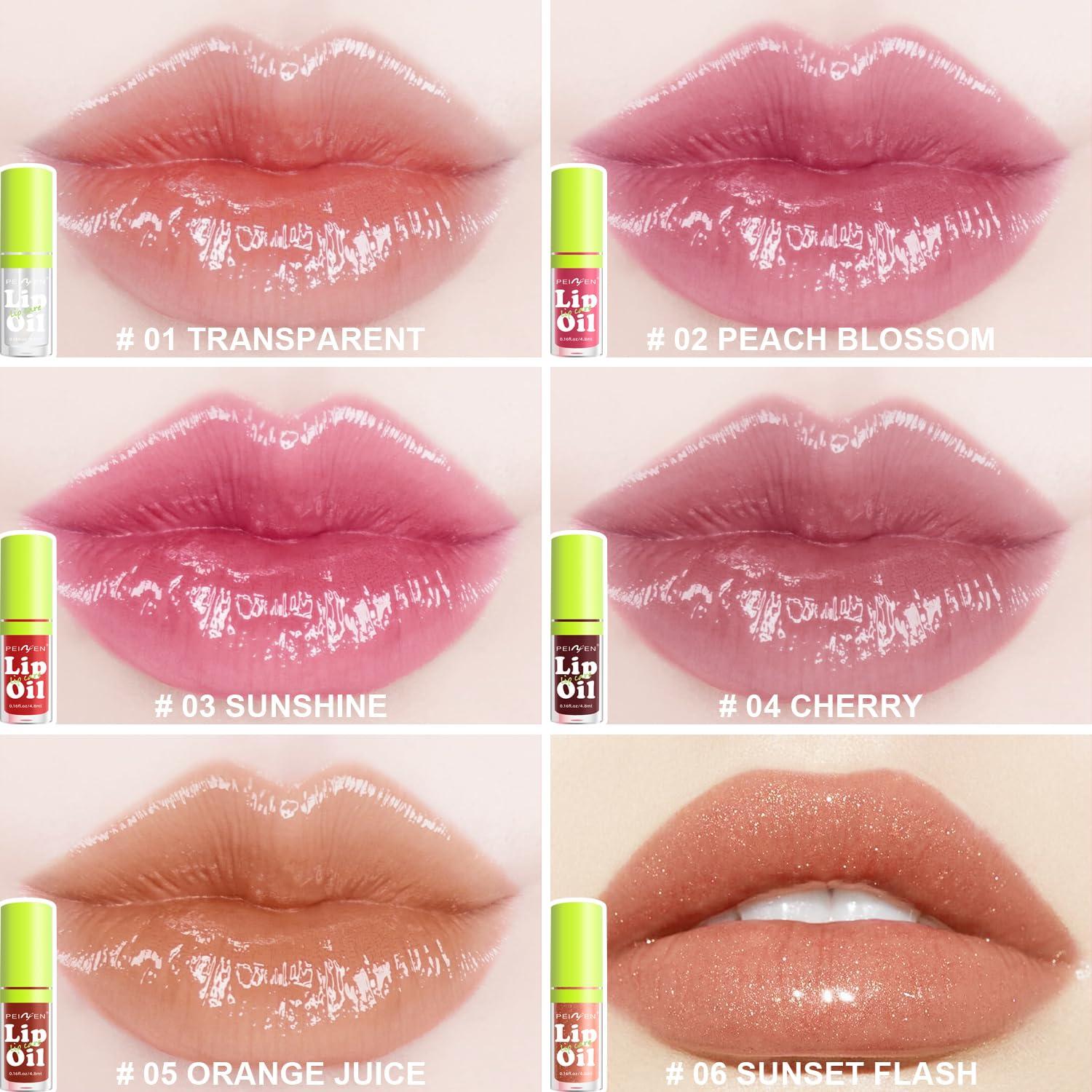 Set de 6 Aceites Hidratantes para Labios LemonSac - Brillo y Volumen