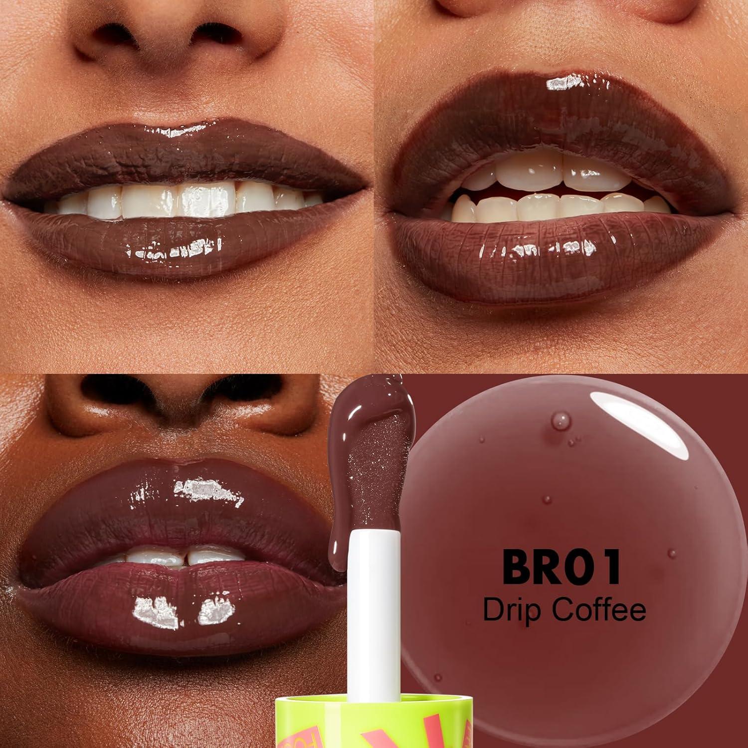 Aceite Labial FOCALLURE BR01 Café Goteante Hidratante 40g