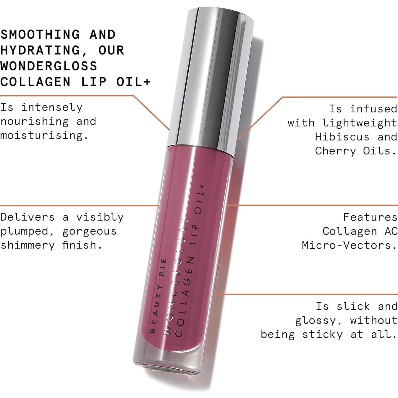 Aceite de Labios Beauty Pie Ciruela Desnuda 32g Hidratante