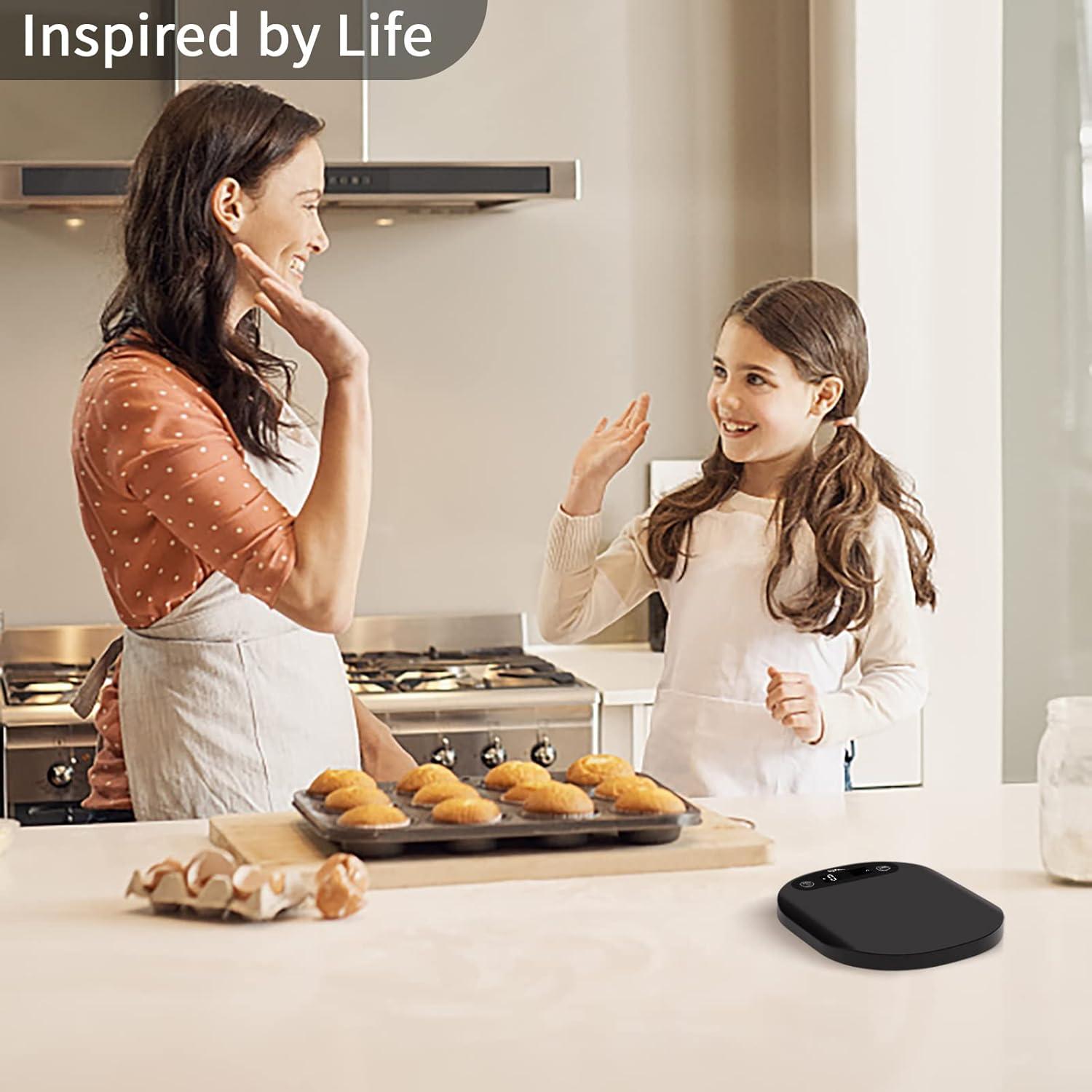 Balanza Digital de Cocina Vitafit 15kg Alta Precisión LED Negra