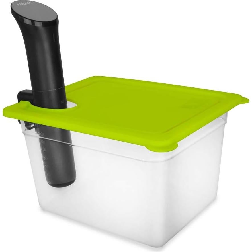 Contenedor Sous Vide 12 Cuartos EVERIE con Tapa Silicona y Soporte