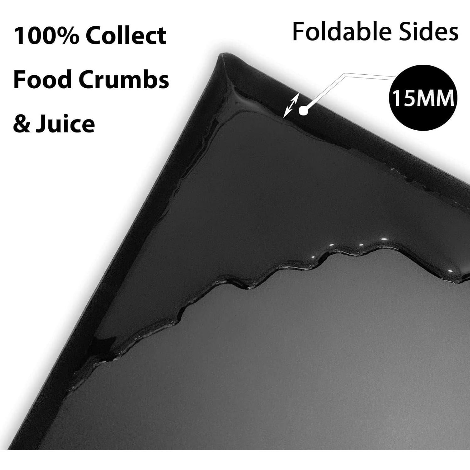 Set de 3 Tableros de Cortar Flexibles WK Negros 36.8x29.2cm