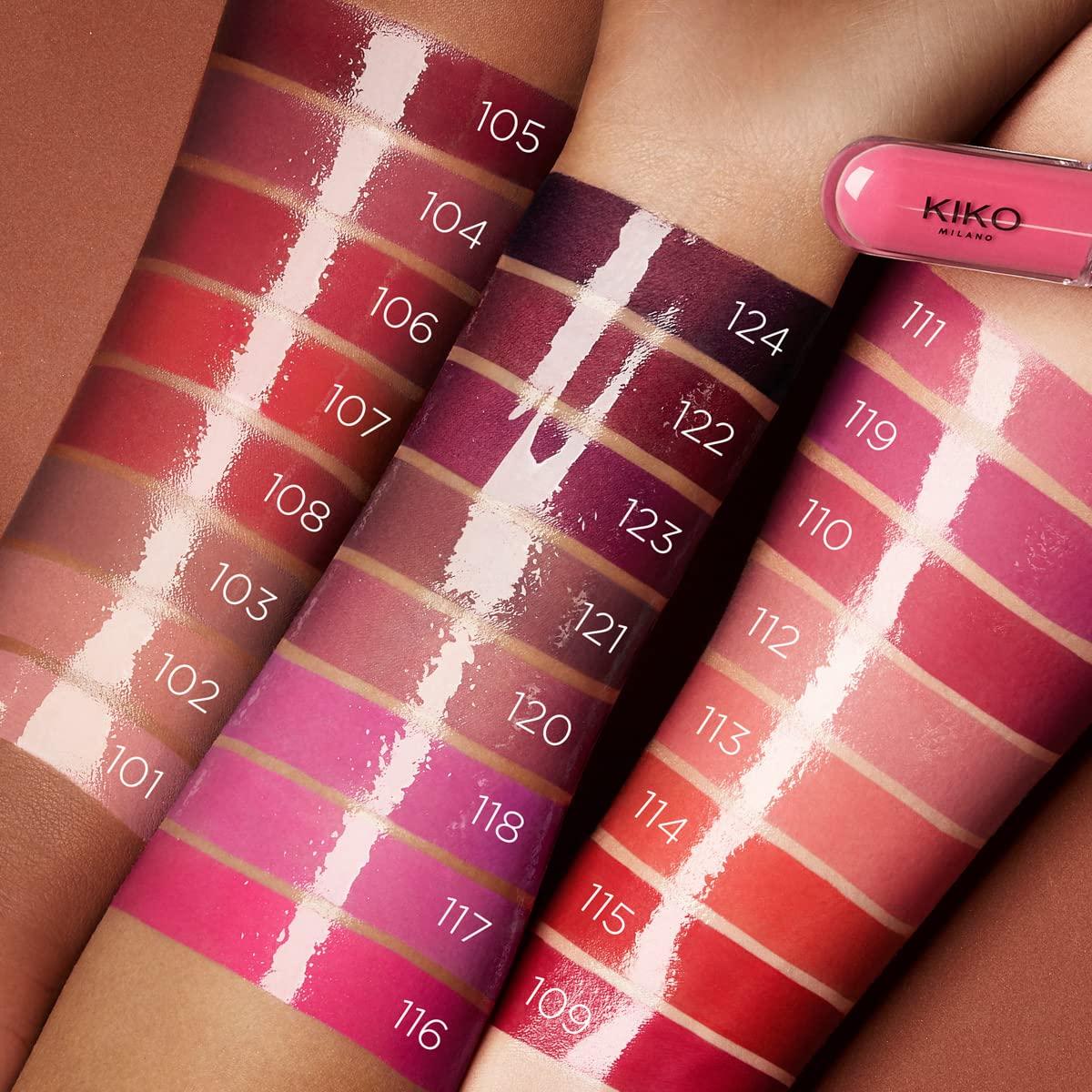 Labial Líquido Kiko Milano Unlimited Double Touch 113 Coral Satinado