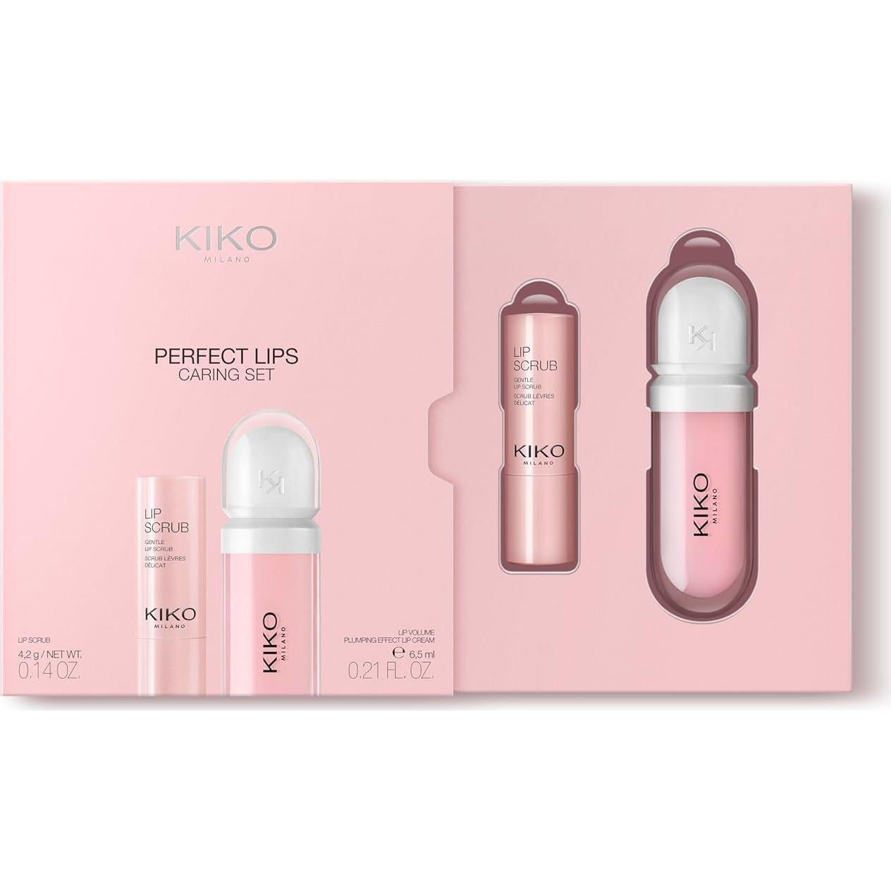 Set de Cuidado Labial KIKO Milano - Exfoliante y Crema