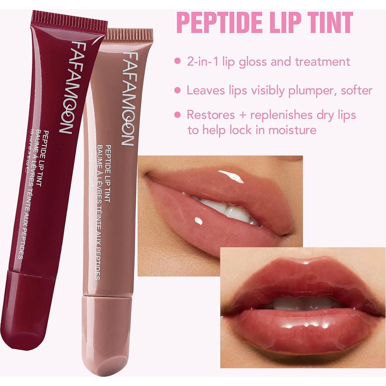 Brillo de Labios Hidratante Mrettick - 5 Colores, 9g