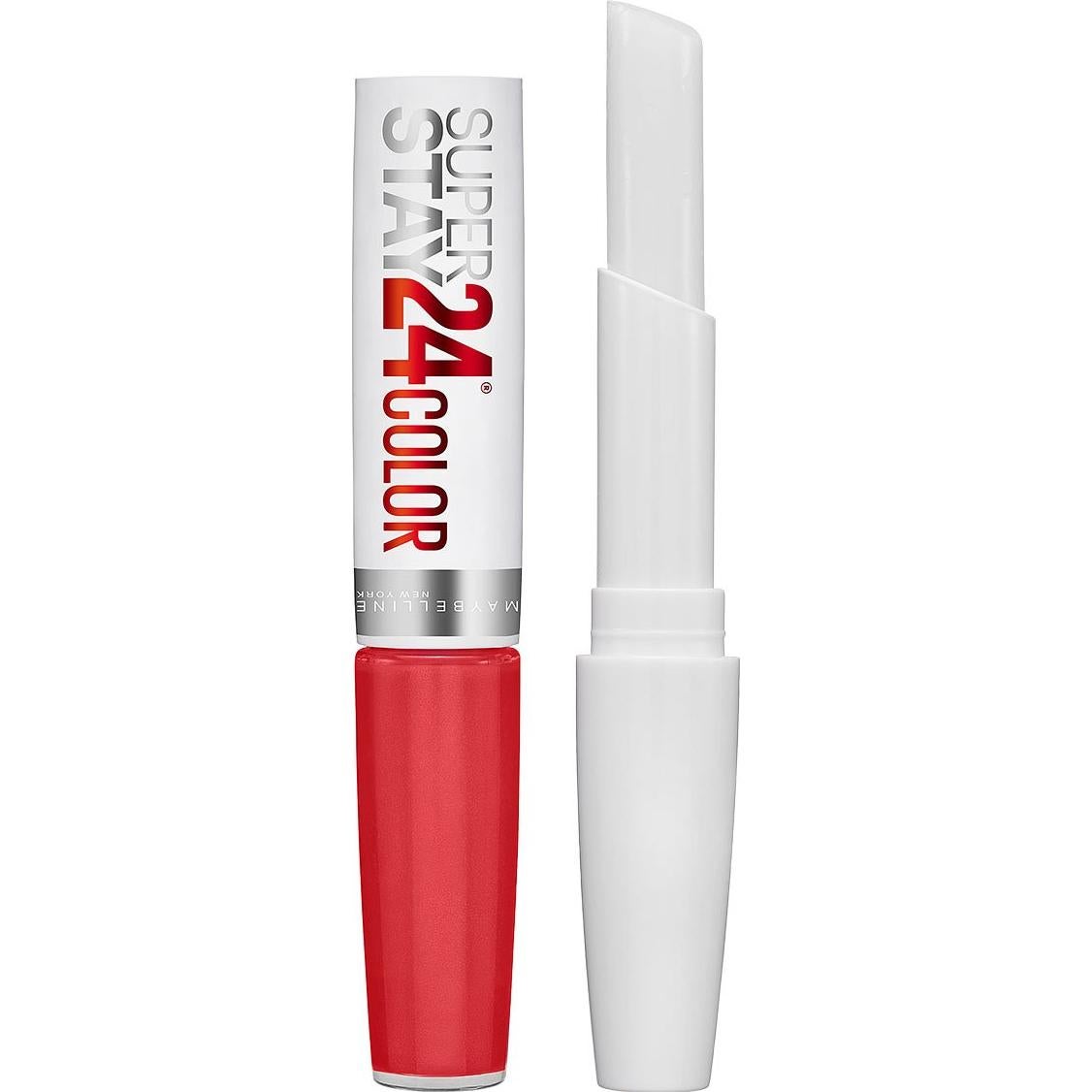 Maquillaje de Labios Líquido Maybelline SuperStay 24 Rojo Firme