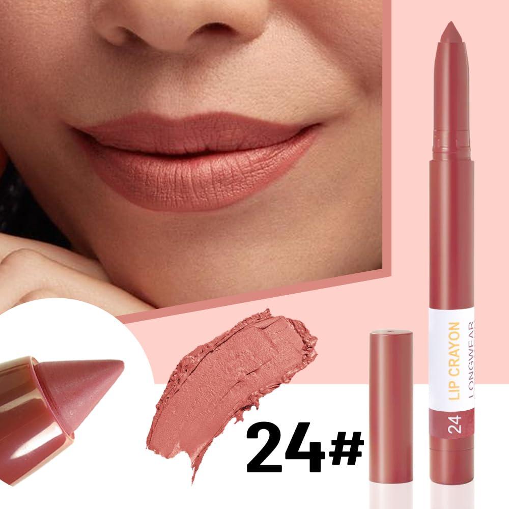 Lápiz Labial Mate BINGBRUSH 24# Rojo Indio Hidratante