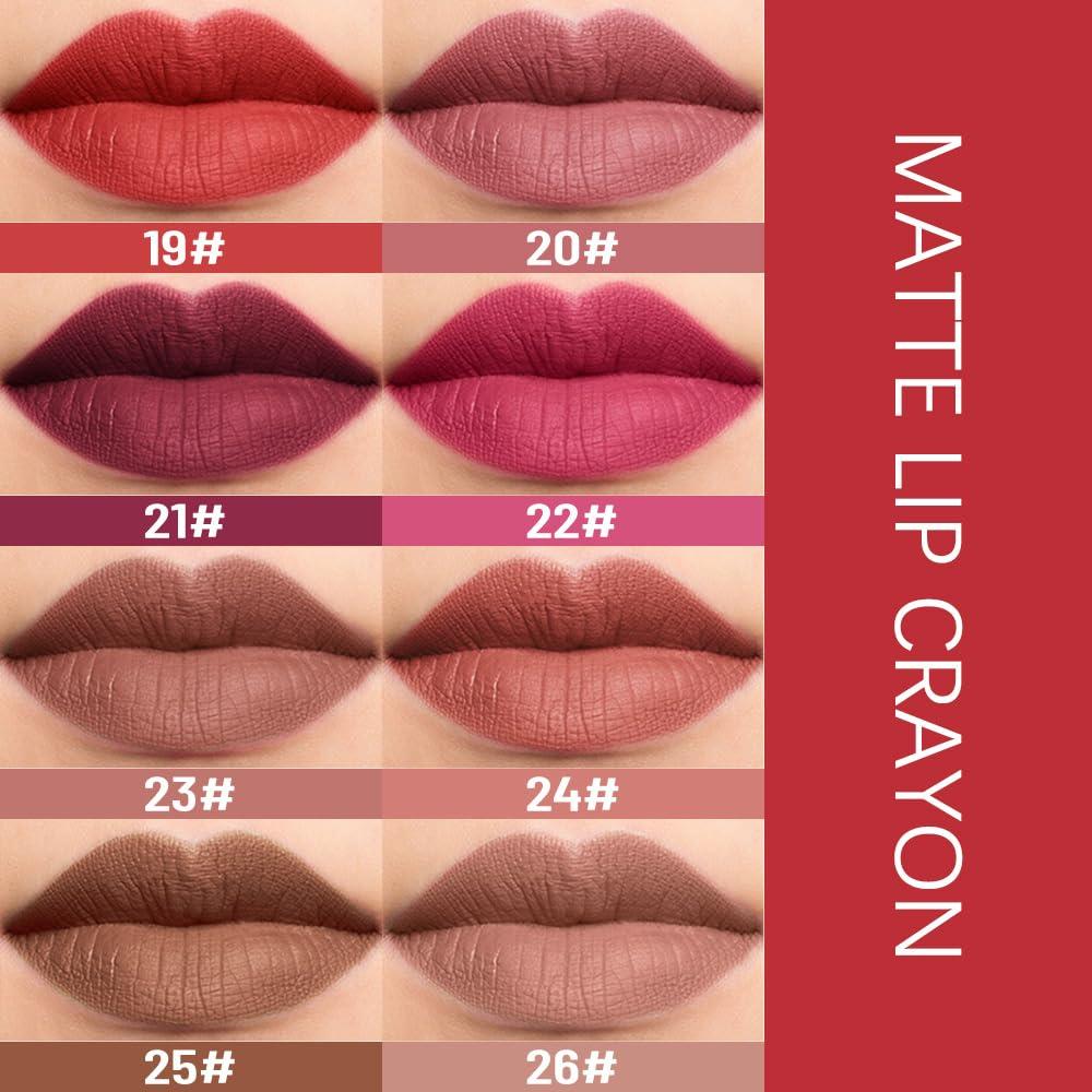 Lápiz Labial Mate BINGBRUSH 24# Rojo Indio Hidratante