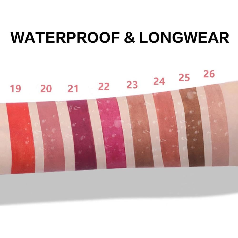 Lápiz Labial Mate BINGBRUSH 24# Rojo Indio Hidratante