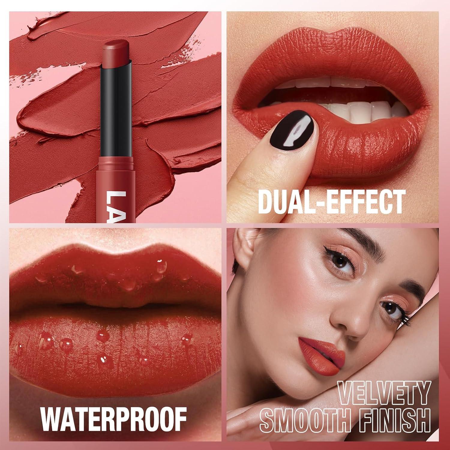 Set de 12 Labiales Mate Jolilab - Colores Nude y Oscuros