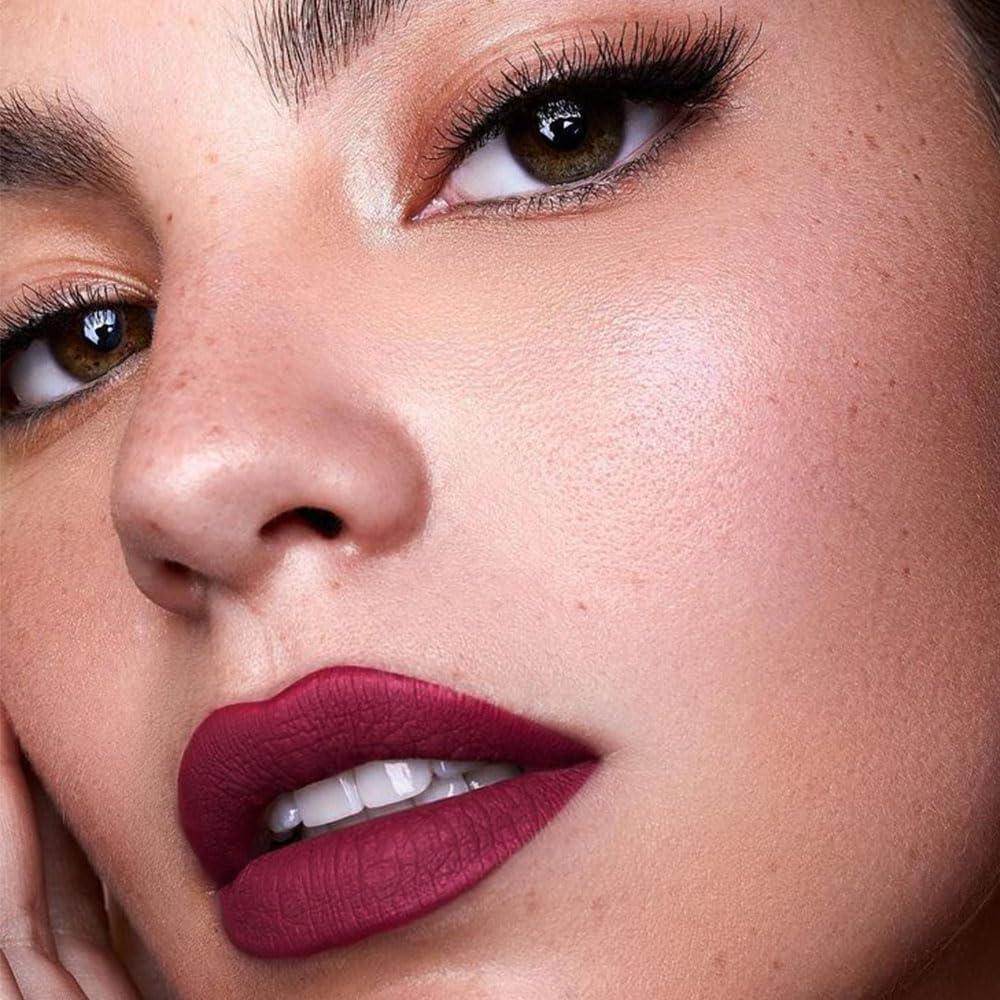 Set de Lápiz Labial y Delineador Kaely 30 Unidades Color Ciruela