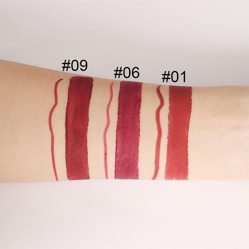 Set de Lápiz Labial y Delineador Kaely 30 Unidades Color Ciruela