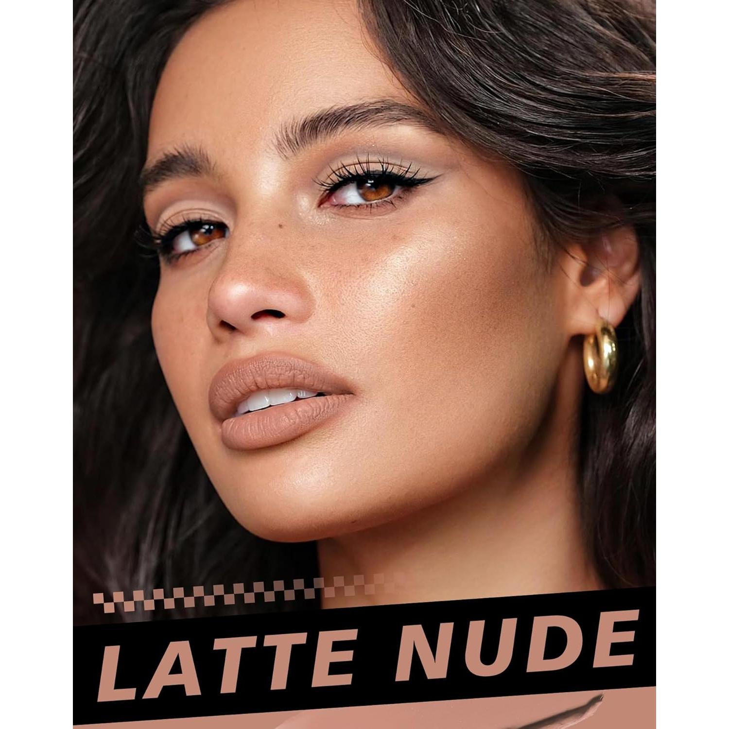 Lápiz Labial Mate HOOMUSS M61 Latte Nude 9g - Larga Duración