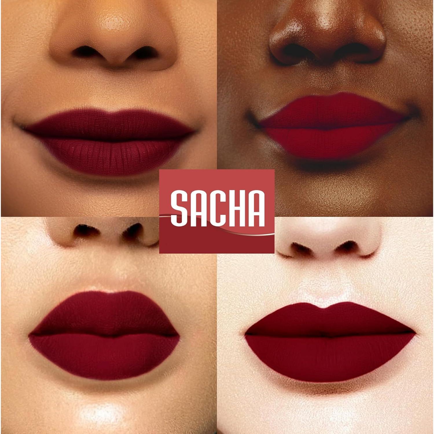 Labial Líquido Mate Terciopelo Sacha Cosméticos 5.9 ml Pasar el Dinero