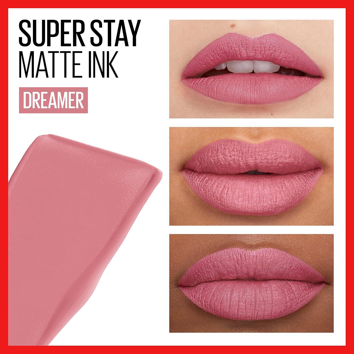 Set de Labiales Líquidos Maybelline Super Stay Matte Ink - Rosa y Rojo