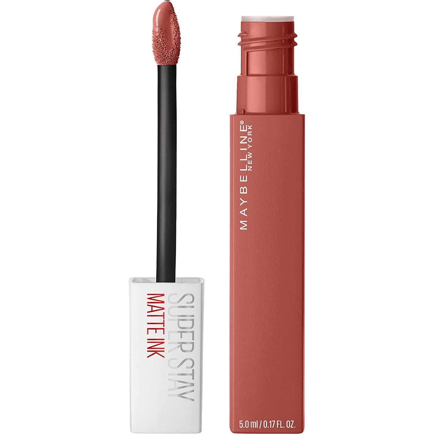 Pintalabios Líquido Maybelline Super Stay Matte Ink 2 Piezas - Rojo Claro y Rosa Malva