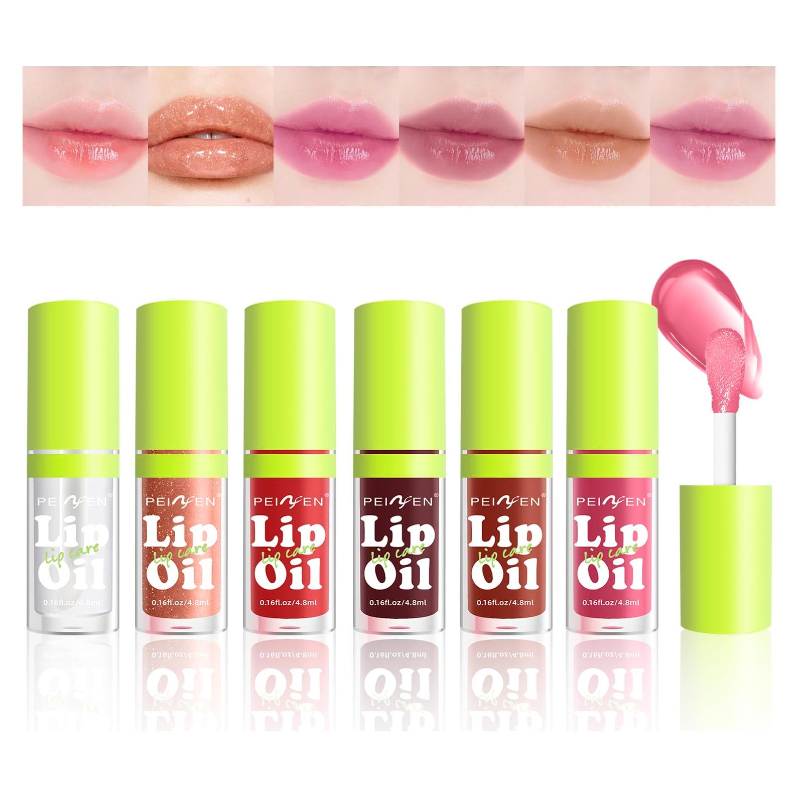 Set de 6 Brillos Labiales Hidratantes YU KUI LX - No Pegajosos