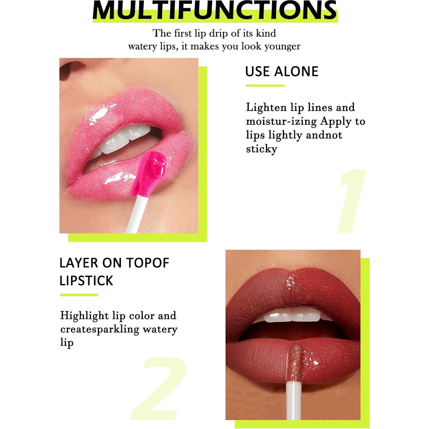 Set de 6 Aceites de Labios Hidratantes LYSdefeu - Brillo y Color