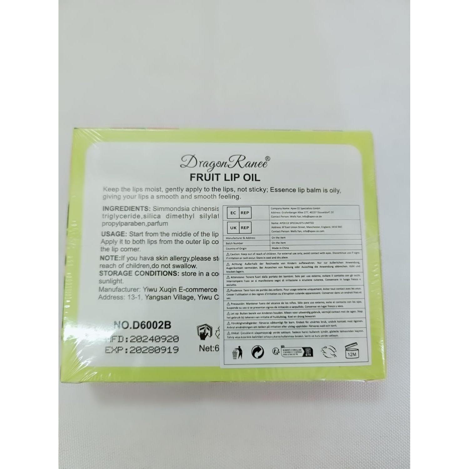 Set de 6 Aceites Hidratantes para Labios KTouler - Brillo Labial