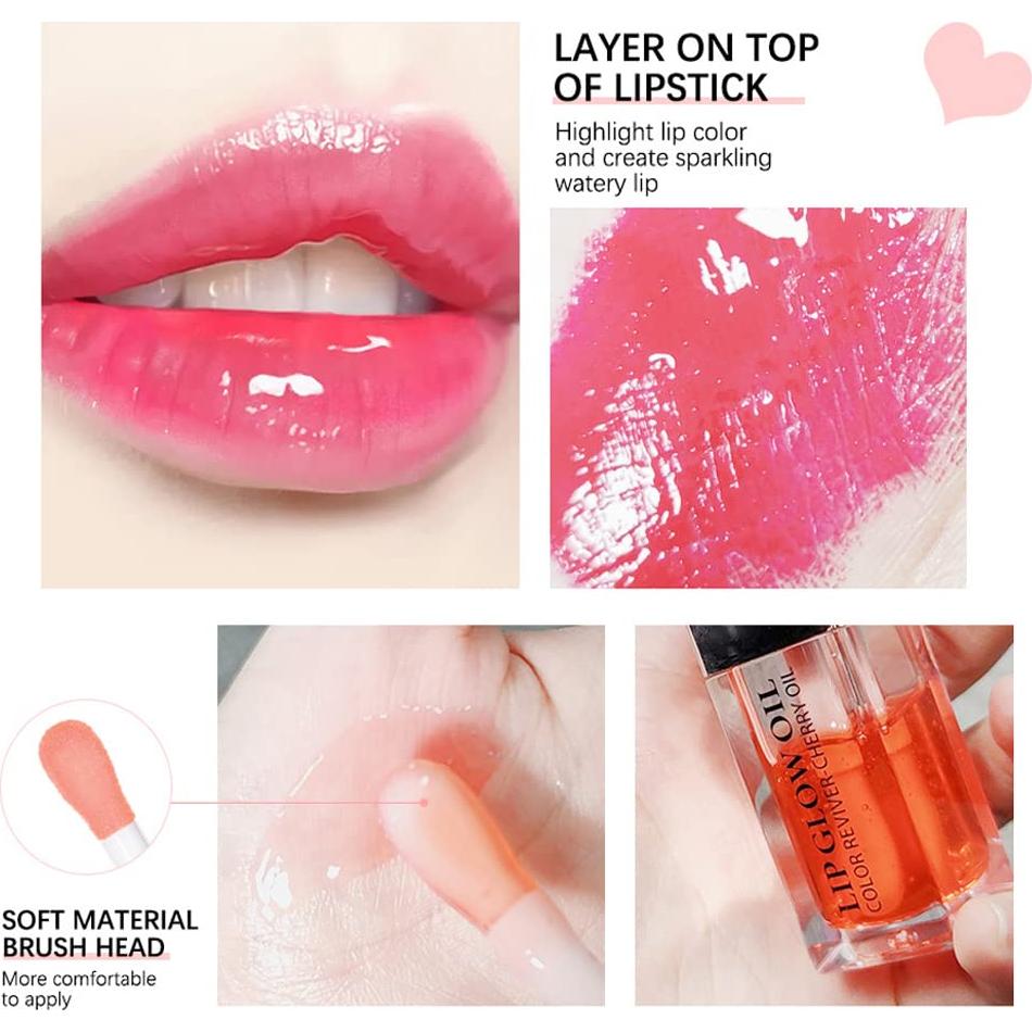 Aceite Hidratante para Labios Yasovigi 5.9 ml Cereza Brillo