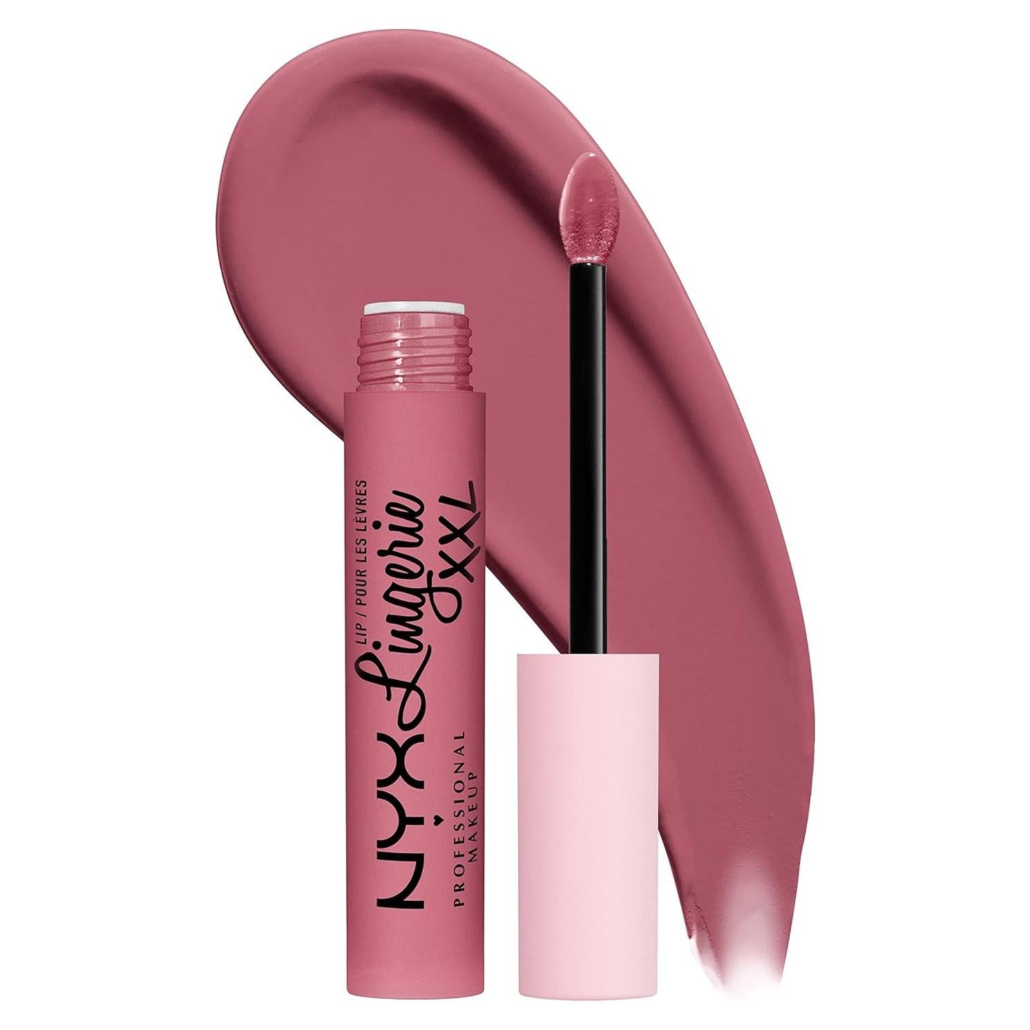 Labial Líquido Mate NYX Lip Lingerie XXL 3.85 ml Rosa Claro