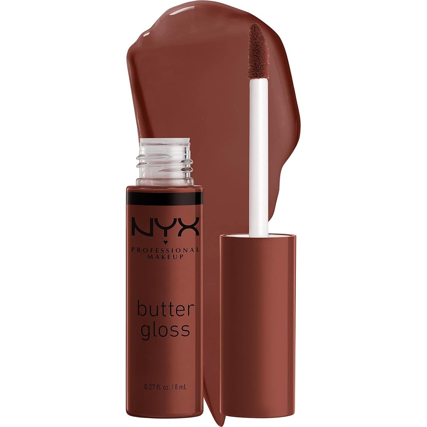 Paquete Brillo Labial NYX Butter Gloss 2 Tonos - Brownie Drip y Spiked Toffee