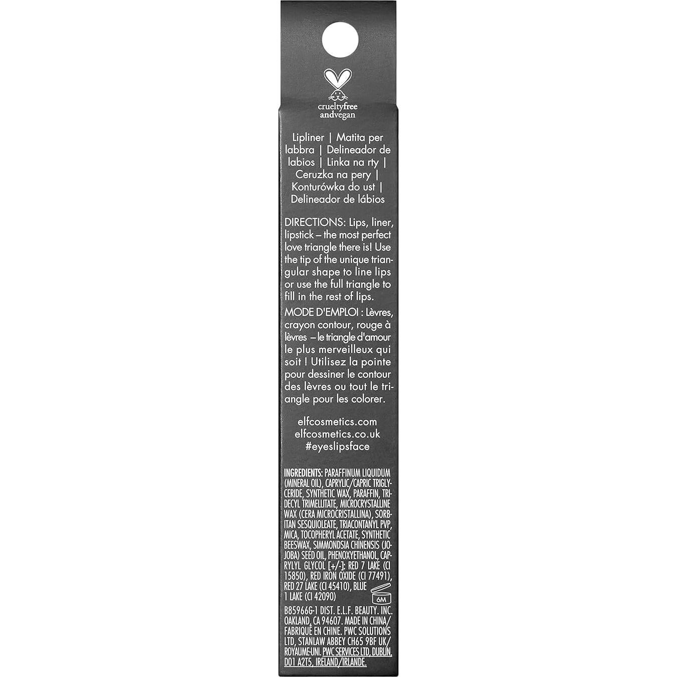 Lápiz de Relleno de Labios e.l.f. Love Triangle Malva 10.8g