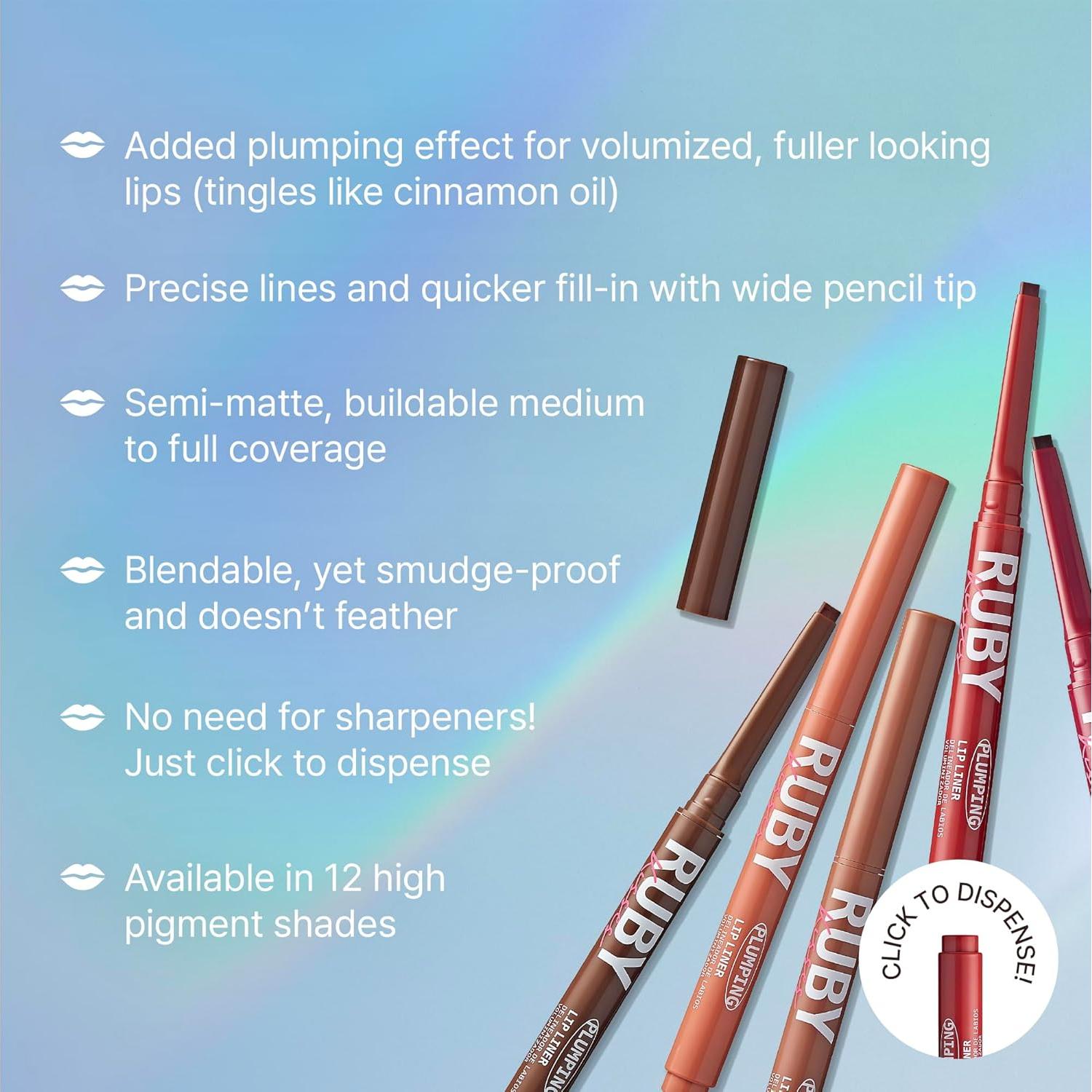 Lápiz Labial Ruby Kisses Baya Ciruela Efecto Voluminizador