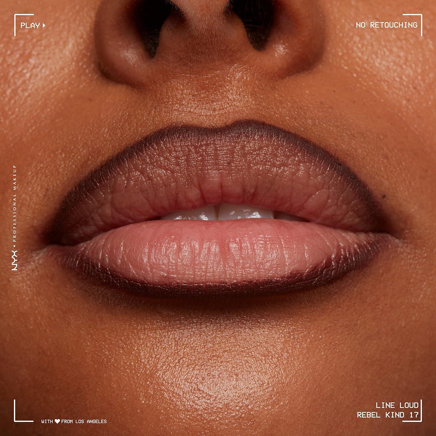 Lápiz Labial Line Loud NYX 1.13g - Rebel Kind Marrón Chocolate