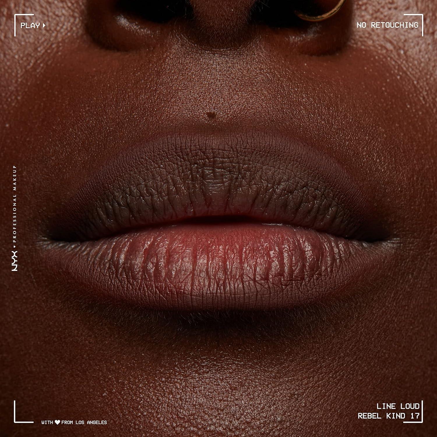 Lápiz Labial Line Loud NYX 1.13g - Rebel Kind Marrón Chocolate