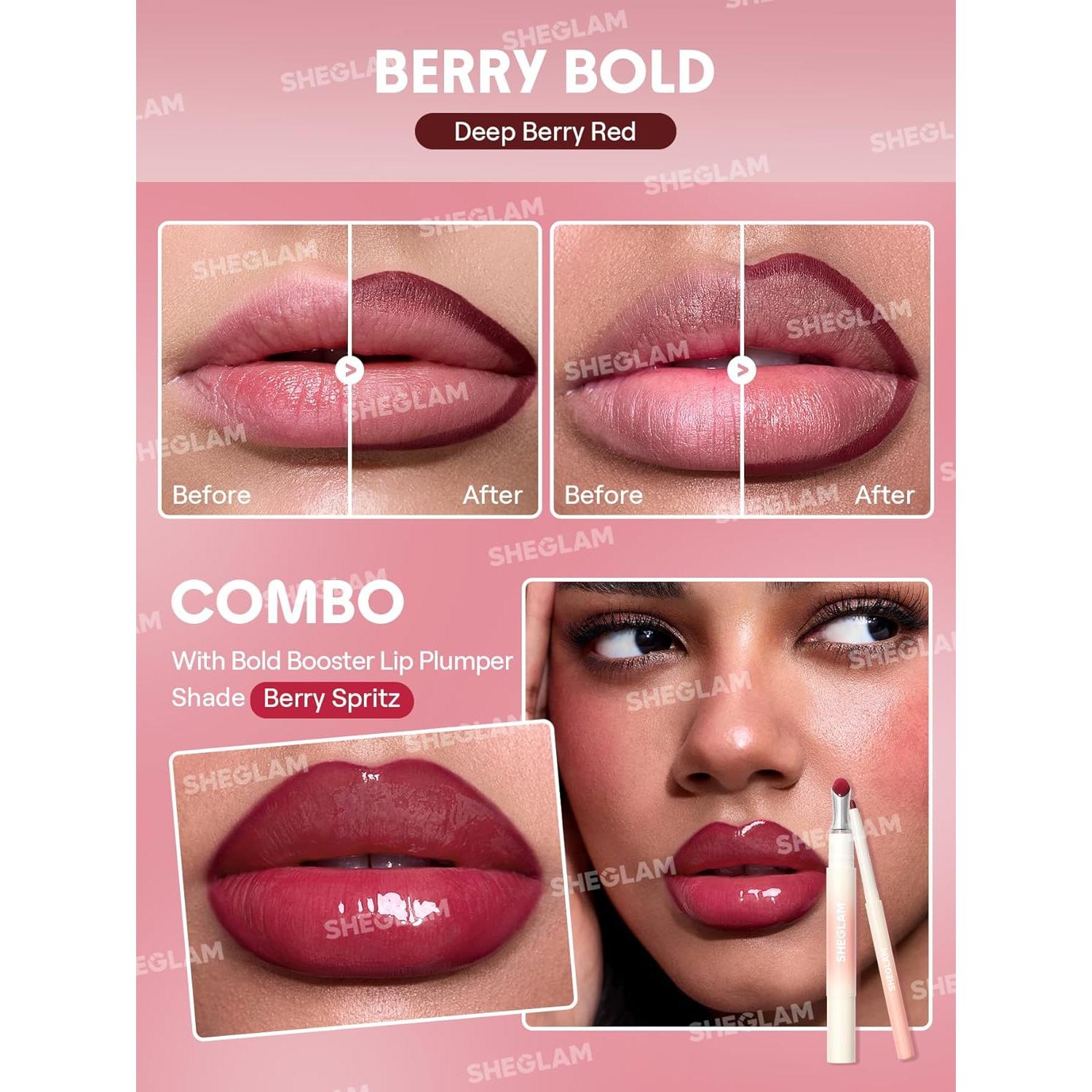 Lápiz Labial Aumentador SHEGLAM Berry Bold 9.92g