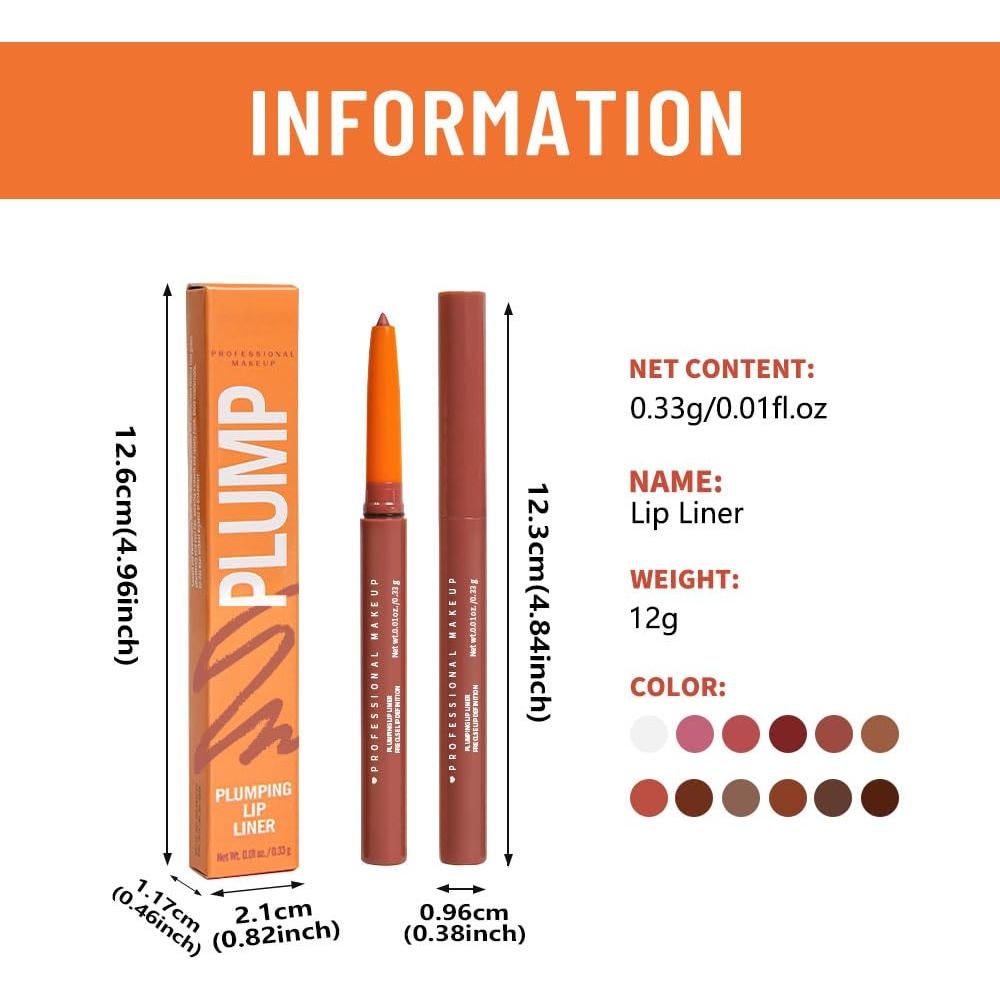 Lápiz Delineador de Labios Mate Hxssll 12.27cm 1 Cuenta