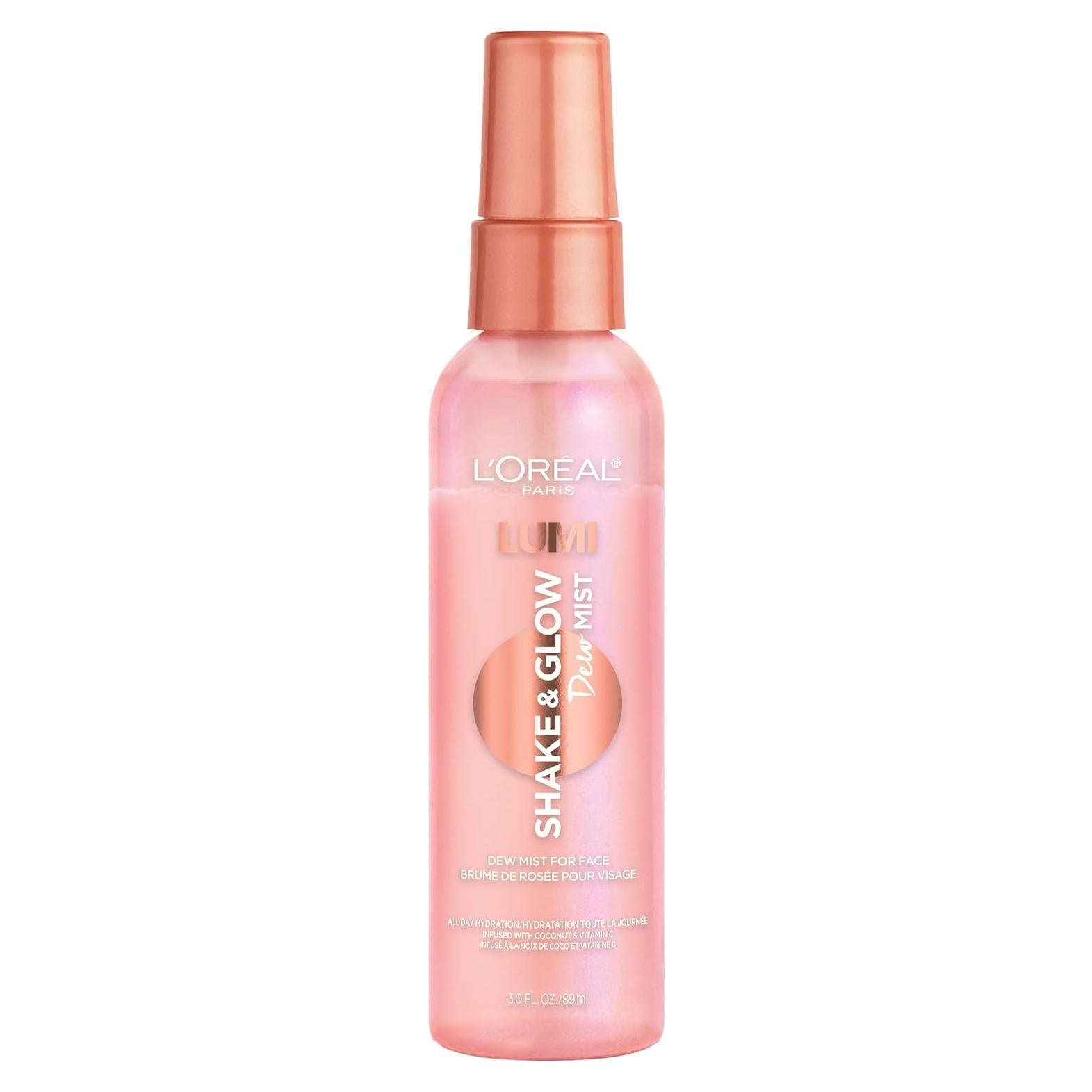 Spray Facial Hidratante L'Oreal Paris LUMI 89 ml - Prepara y Fija Maquillaje