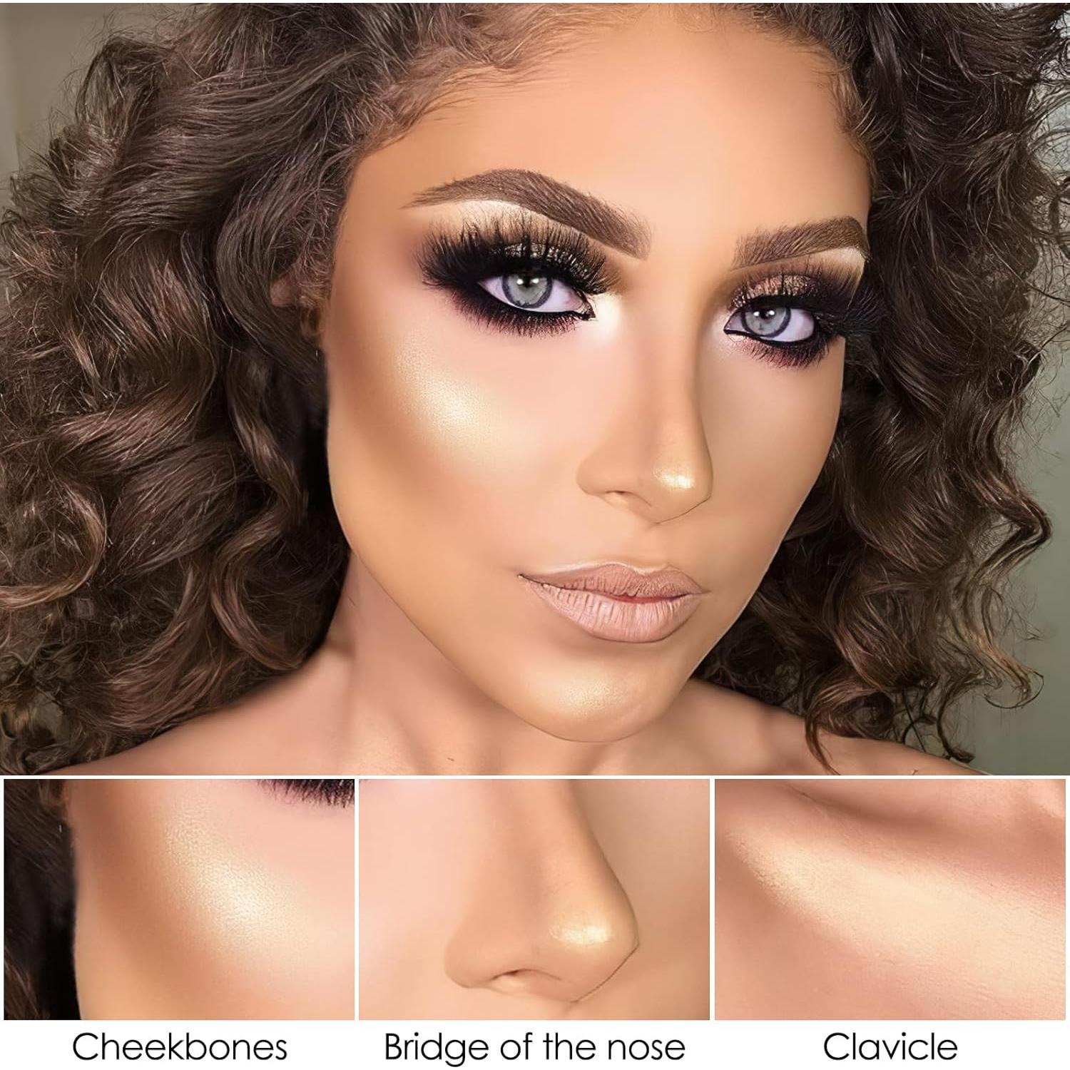 Lápiz de Contorno FOCALLURE 2 Pcs Hidratante Claro-Medio