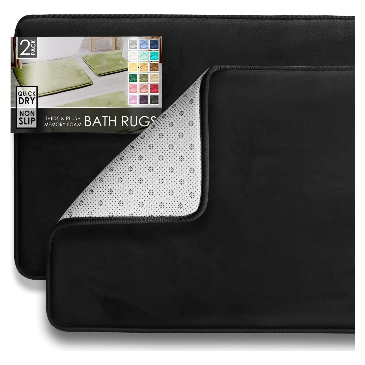 Juego de Alfombrillas de Baño Clara Clark 2 Piezas Antideslizantes