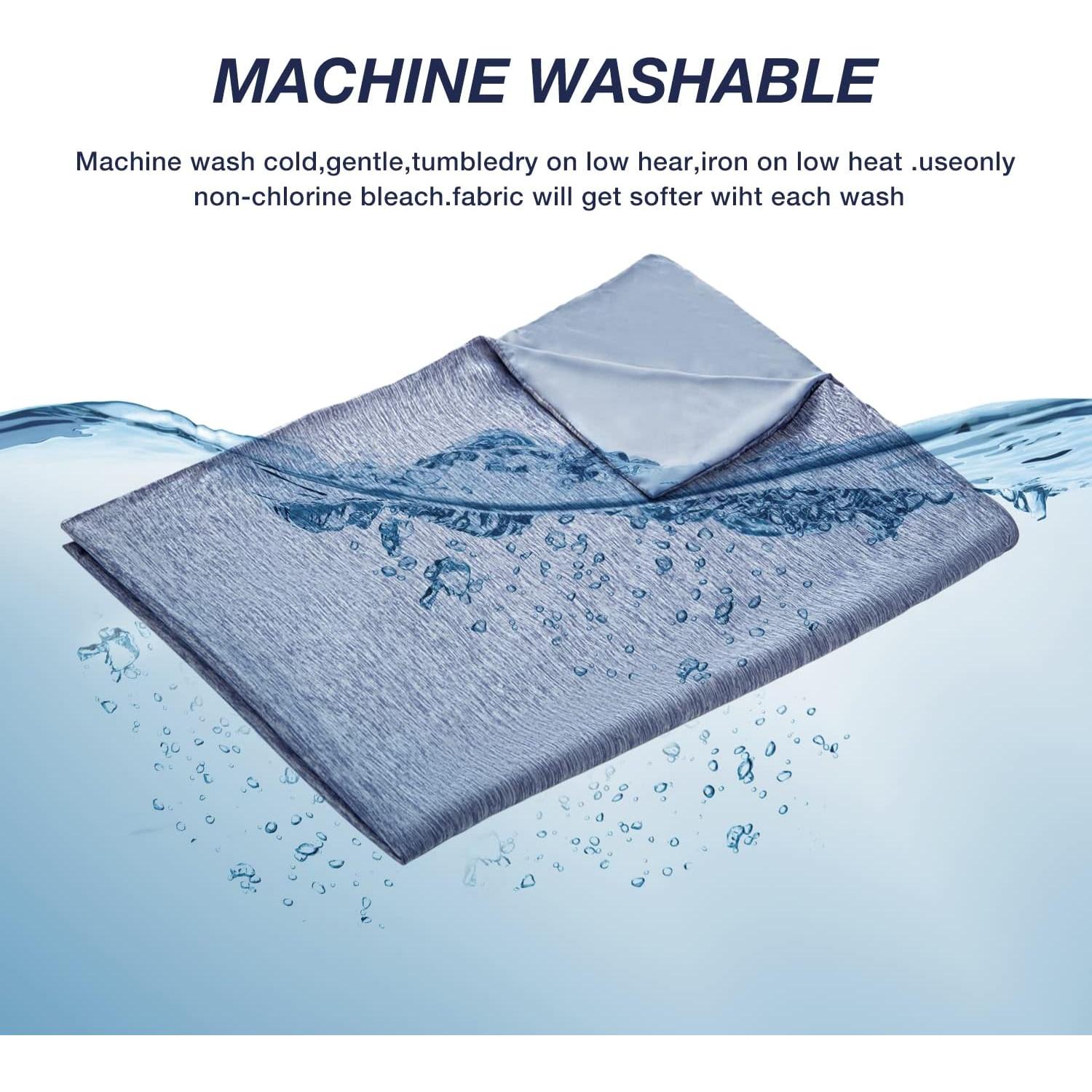 Funda de Manta con Peso EXQ Home 122x183 cm Azul Oscuro