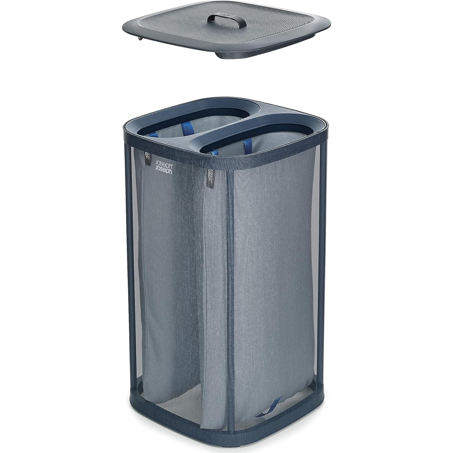 Cesto de Ropa Joseph Joseph 60L con 2 Bolsas Removibles - Negro